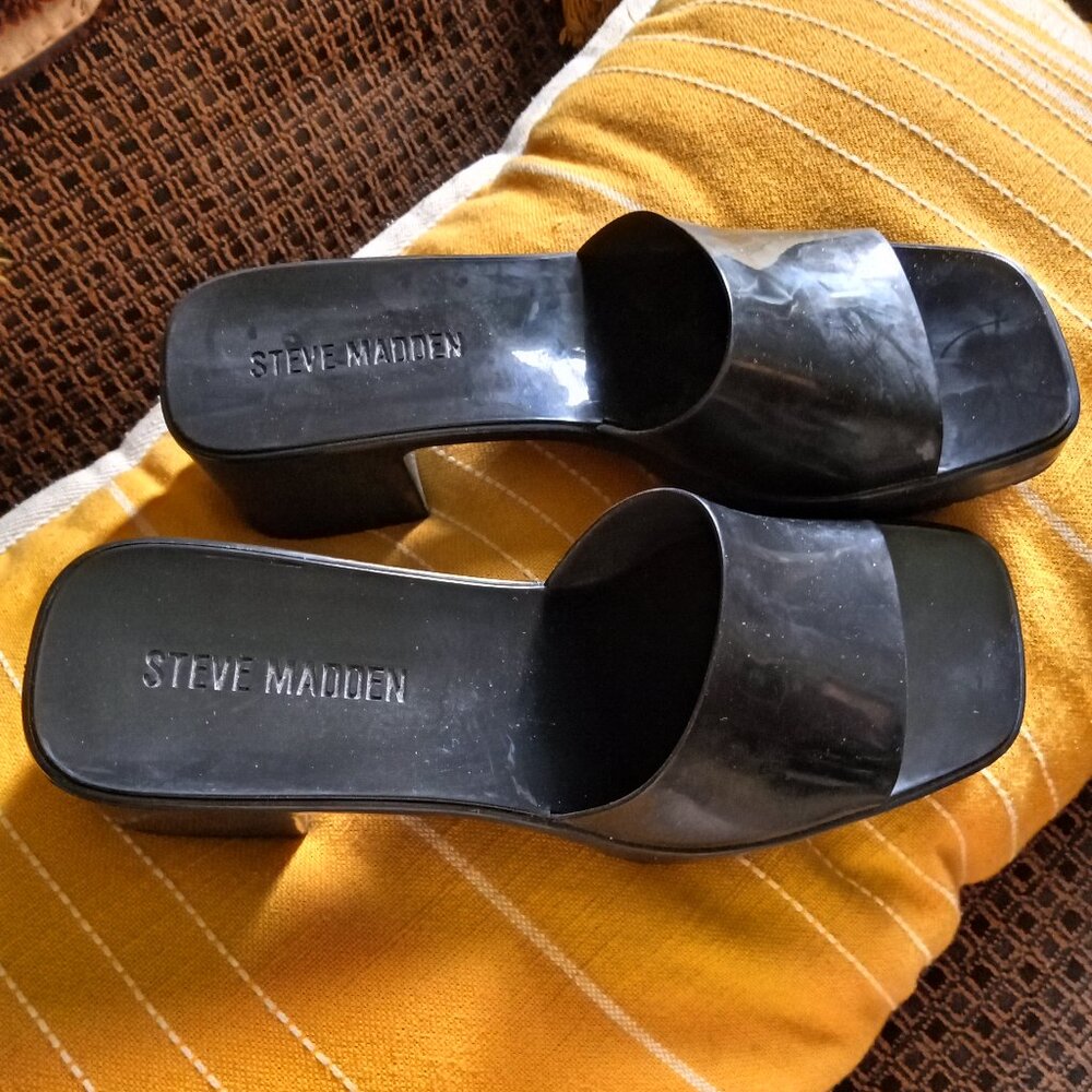 black sandals